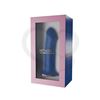 HITSENS 1 - Dildo de Silicona de Doble Densidad (Azul Eléctrico)